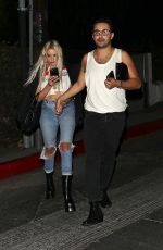 ASHLEY BENSON Leaves Demi Lovato’s Birthday Party in West Hollywood 08/23/2022