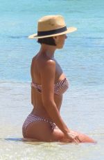 ASHLEY ROBERTS and JANETTE MANRARA in Bikinis on the Beach in Mykonos 08/09/2022