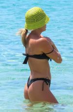 ASHLEY ROBERTS and JANETTE MANRARA in Bikinis on the Beach in Mykonos 08/09/2022