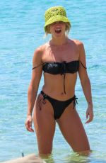 ASHLEY ROBERTS and JANETTE MANRARA in Bikinis on the Beach in Mykonos 08/09/2022