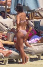 ASHLEY ROBERTS and JANETTE MANRARA in Bikinis on the Beach in Mykonos 08/09/2022
