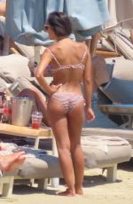 ASHLEY ROBERTS and JANETTE MANRARA in Bikinis on the Beach in Mykonos 08/09/2022