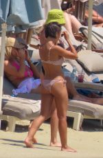 ASHLEY ROBERTS and JANETTE MANRARA in Bikinis on the Beach in Mykonos 08/09/2022