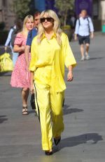 ASHLEY ROBERTS Arrives at Heart Radio in London 08/04/2022 
