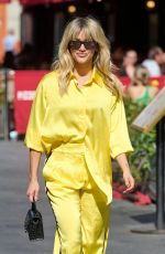 ASHLEY ROBERTS Arrives at Heart Radio in London 08/04/2022 