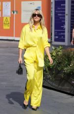 ASHLEY ROBERTS Arrives at Heart Radio in London 08/04/2022 