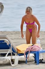 ASHLEY ROBERTS in Bikini at a Beach in Marbella 08/30/2022