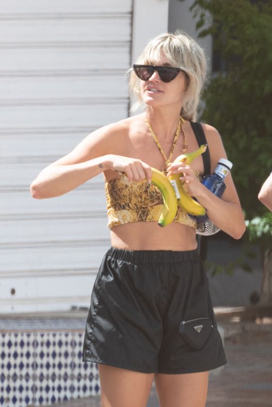 ASHLEY ROBERTS Out and About in Marbella 08/25/2022