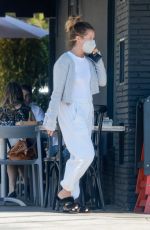 ASHLEY TISDALE Out for Iced Coffee at Maru Coffee in Los Angeles 08/02/2022
