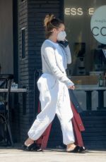ASHLEY TISDALE Out for Iced Coffee at Maru Coffee in Los Angeles 08/02/2022