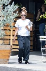 ASHLEY TISDALE Out for Lunch at All Time Restaurant in Los Feliz 08/01/2022