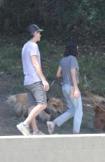 AUBREY PLAZA and Jeff Baena Out with Their Dogs in Los Feliz 08/21/2022