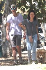 AUBREY PLAZA and Jeff Baena Out with Their Dogs in Los Feliz 08/21/2022