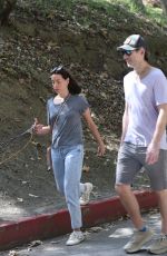 AUBREY PLAZA and Jeff Baena Out with Their Dogs in Los Feliz 08/21/2022