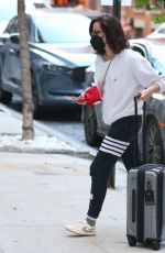 AUBREY PLAZA Arrives at Crosby Hotel in New York 08/07/2022