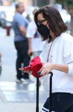 AUBREY PLAZA Arrives at Crosby Hotel in New York 08/07/2022