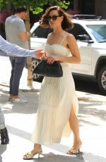 AUBREY PLAZA Leaves Crosby Hotel in New York 08/09/2022