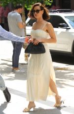 AUBREY PLAZA Leaves Crosby Hotel in New York 08/09/2022
