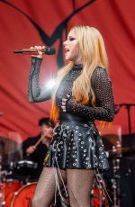 AVRIL LAVIGNE Performs at Machine Gun Kelly Concert at Firstenergy Stadium in Cleveland 08/13/2022