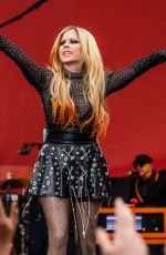 AVRIL LAVIGNE Performs at Machine Gun Kelly Concert at Firstenergy Stadium in Cleveland 08/13/2022