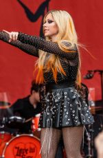 AVRIL LAVIGNE Performs at Machine Gun Kelly Concert at Firstenergy Stadium in Cleveland 08/13/2022