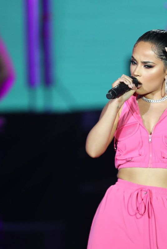 BECKY G Performs at Uforia Latino Mix Live in Dallas 08/04/2022