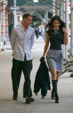 BELLA HADID and Marc Kalman Leaves Their Apartment in New York 08/09/2022