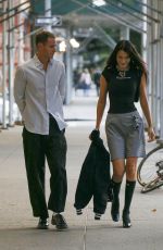 BELLA HADID and Marc Kalman Leaves Their Apartment in New York 08/09/2022