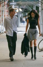 BELLA HADID and Marc Kalman Leaves Their Apartment in New York 08/09/2022