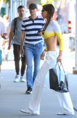 BELLA HADID Arrives at Her Apartment in New York 08/15/2022