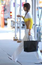 BELLA HADID Arrives at Her Apartment in New York 08/15/2022