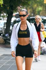 BELLA HADID Leaves a Gym in New York 08/09/2022