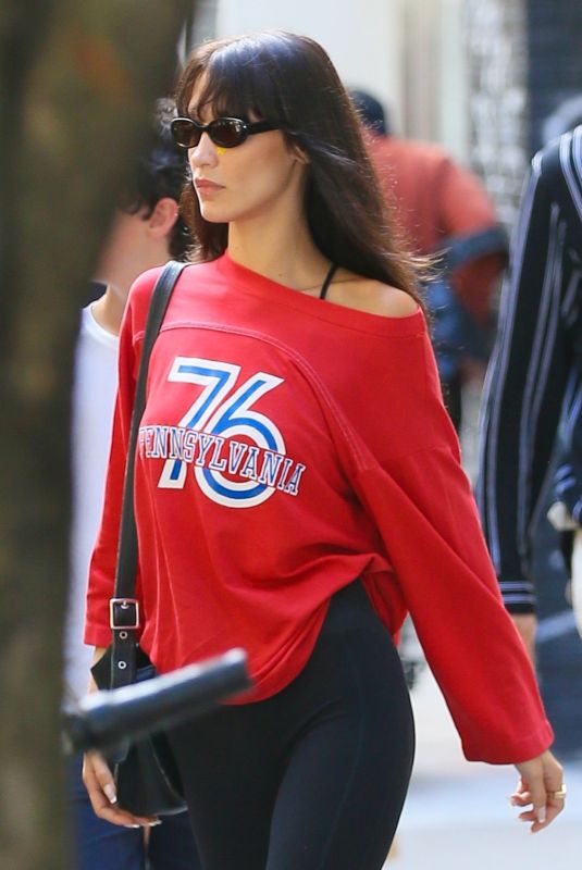 BELLA HADID Out and About in New York 08/05/2022