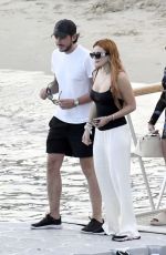 BELLA THORNE in Swimsuit at a Yacht in Mykonos 08/27/2022