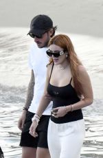 BELLA THORNE in Swimsuit at a Yacht in Mykonos 08/27/2022