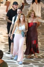 BELLA THORNE Out with New Beau and Her Mother in Mykonos 08/28/2022