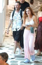 BELLA THORNE Out with New Beau and Her Mother in Mykonos 08/28/2022