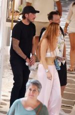 BELLA THORNE Out with New Beau and Her Mother in Mykonos 08/28/2022
