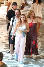 BELLA THORNE Out with New Beau and Her Mother in Mykonos 08/28/2022