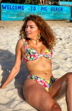 BLANCA BLANCO in Bikini at Famous Pig Beach in Bahamas 08/11/2022