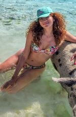 BLANCA BLANCO in Bikini at Famous Pig Beach in Bahamas 08/11/2022