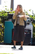 BRIE LARSON on the Set of Lessons in Chemistry in Los Angeles 08/10/2022