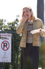 BRIE LARSON on the Set of Lessons in Chemistry in Los Angeles 08/10/2022