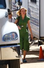 BRIE LARSON on the Set of Lessons in Chemistry in Los Angeles 08/11/2022