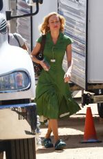 BRIE LARSON on the Set of Lessons in Chemistry in Los Angeles 08/11/2022