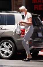 BRIGITTE NIELSEN Out for a Mani & Pedi in Los Angeles 08/01/2022