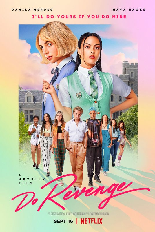 CAMILA MENDES and MAYA HAWKE - Do Revenge Poster and Trailer, August 2022