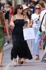 CAMILA MORRONE, LUCILA SOLA and NORA ARNEZEDE Out Shopping in St Tropez 08/18/2022