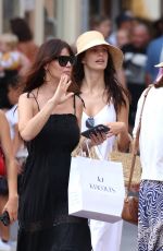 CAMILA MORRONE, LUCILA SOLA and NORA ARNEZEDE Out Shopping in St Tropez 08/18/2022