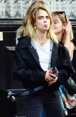 CARA DELEFINGNE Out with Friends at a Pub in Notting Hill 07/31/2022